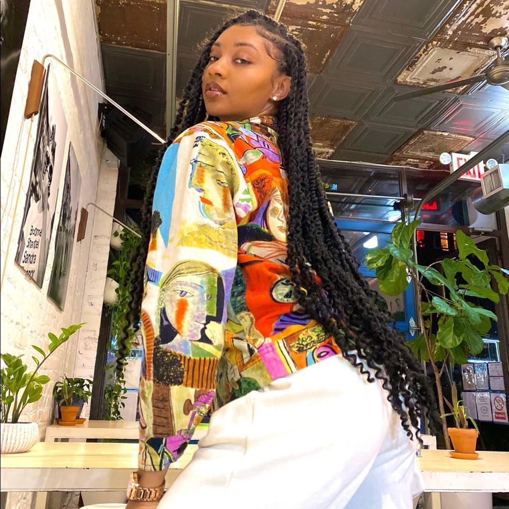1970’s Vintage Abstract Top🌈